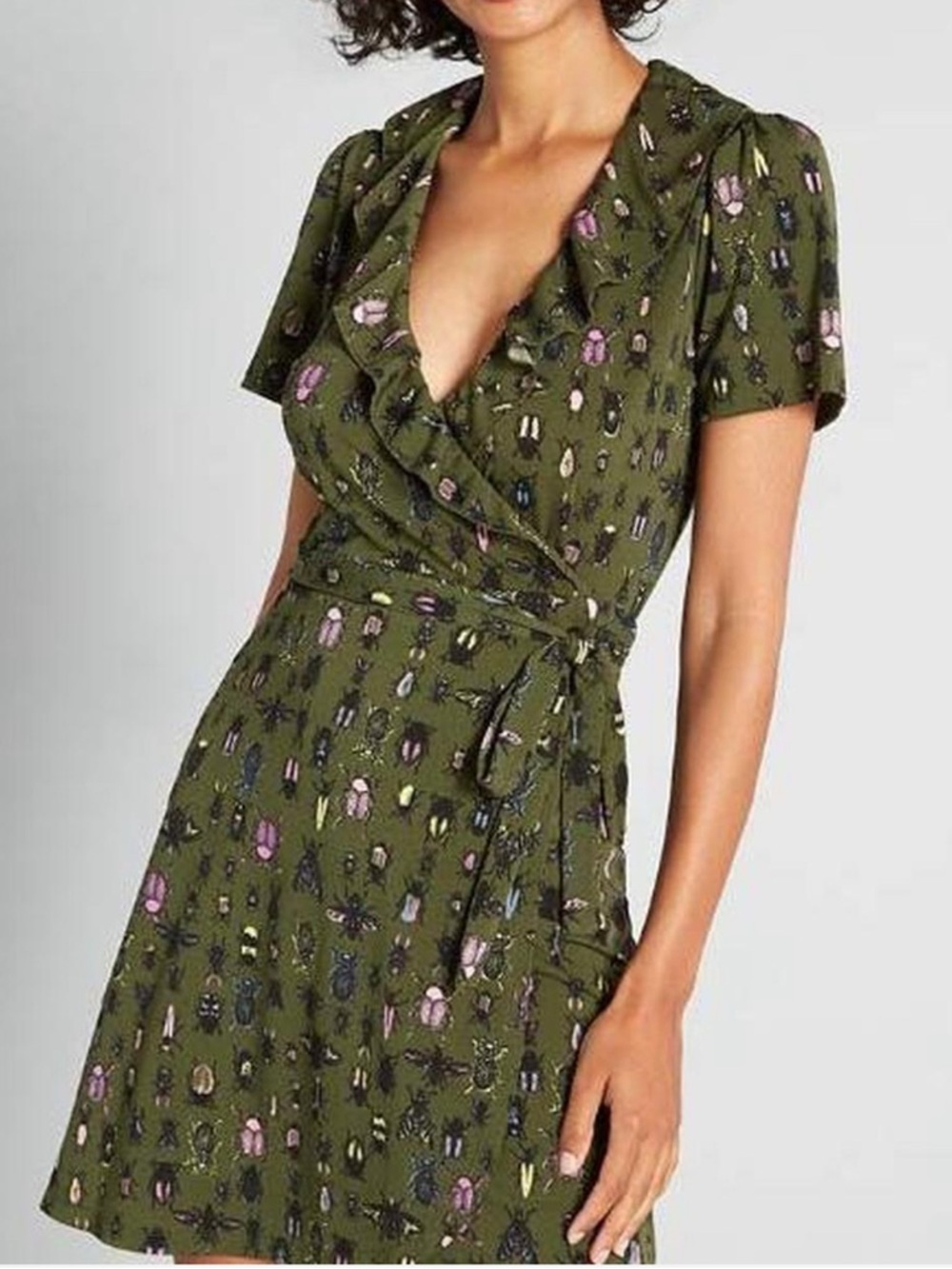 ModCloth For the Frill of It Wrap Dress size 1X
